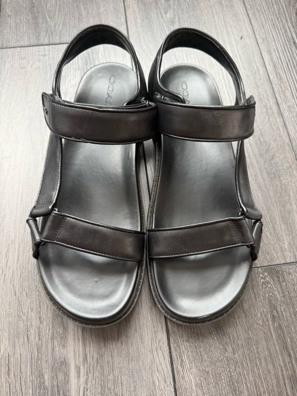 COACH Black Sporty Dad Sandals— Size 11 - Picture 5 of 7